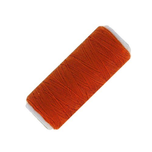 Bobina di filo di finto cotone per la realizzazione di pompons in terracotta x120m