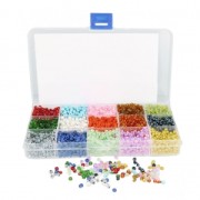 Assortimento rocailles 6/0 - 4 mm 15 Multicolore|raw }}
