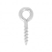 Ganci a vite con anello da 4 mm - acciaio inox 304 x20