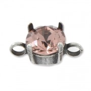 Distanziatore 2 anelli per cabochon PureCrystal 1028/1088 8 mm dorato x1