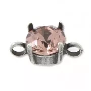 Distanziatore 2 anelli per cabochon PureCrystal 1028/1088 8 mm dorato x1