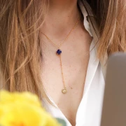 Distanziatore 2 anelli per cabochon PureCrystal 1028/1088 8 mm dorato x1