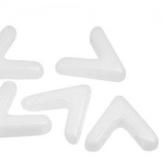 Perline in vetro avec 3 fori forme V AVA® Bead 10x4 mm Chalkwh. Shimmer x10|raw }}