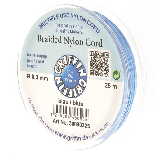 Filo di nylon europeo Griffin 0.3mm a 0.5mm Blue x25m