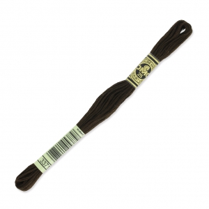 Filo da ricamo DMC Mouliné Spécial 117 MC Marrone scuro (3371) x8m