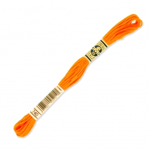 Filo da ricamo DMC Mouliné Spécial 117 MC Arancione (740) x8m