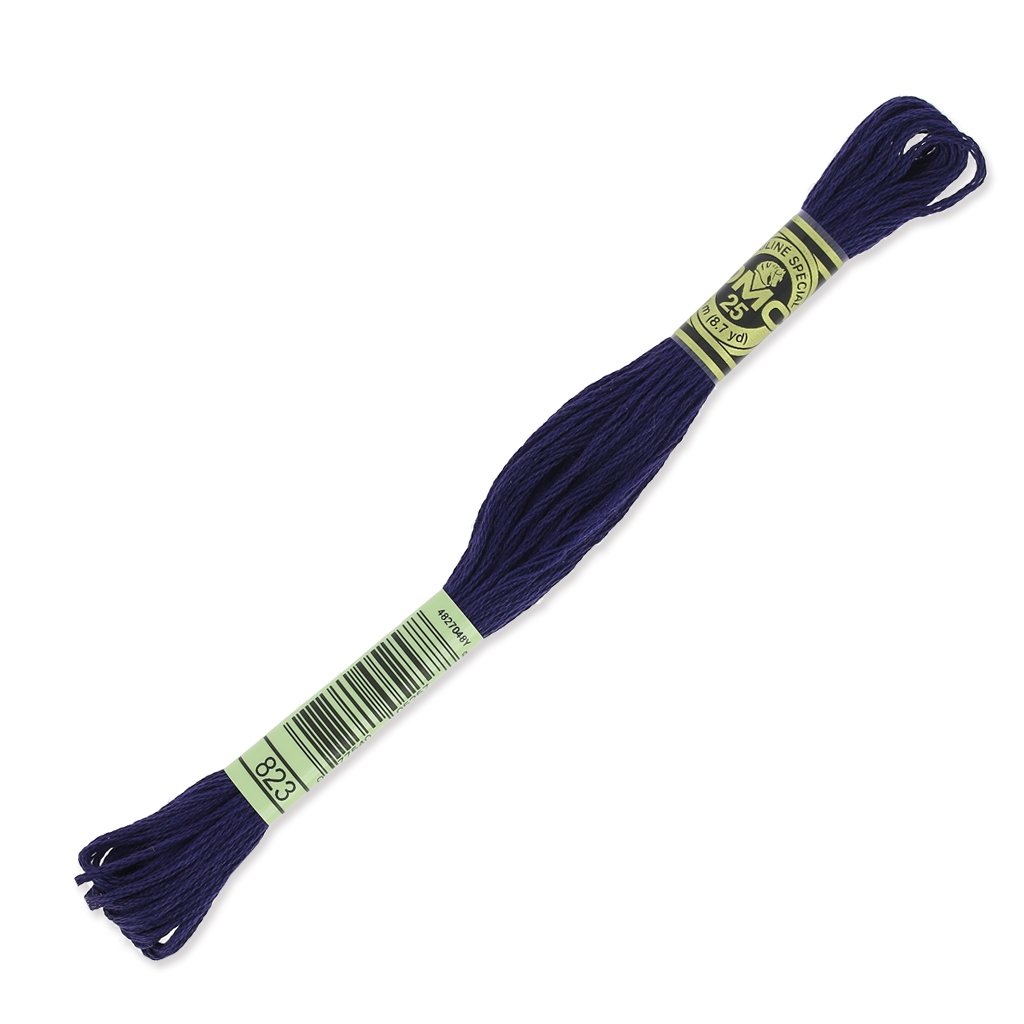Filo Per Ricamo Anchor A 6 Capi - Matassa 8,75 M Colore Blu Marino - Cotone Egiziano 100% - Confezione Da 12 - 2