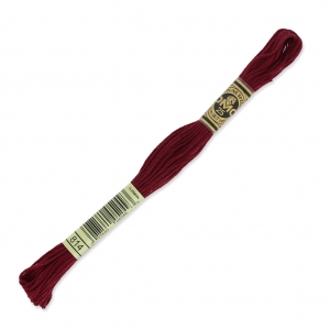 Filo da ricamo DMC Mouliné Spécial 117 MC Bordeaux (814) x8m