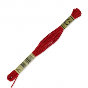 Filo da ricamo DMC Mouliné Spécial 117 MC Rosso Parigi (347) x8m