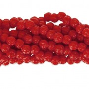 Perline in vetro Melon Bead 3mm Red Corail x20