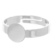 Base per incollare mm. 7  argentata x1