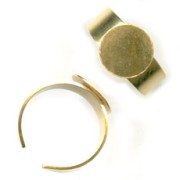 Base per incollare mm. 12 dorata x1