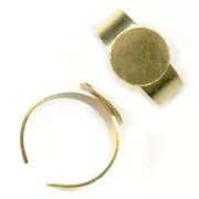 Base per incollare mm. 12 dorata x1