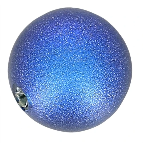 Perlina PureCrystal mezza forata 5818 mm. 10 Iridescent Dark Blue Pearl