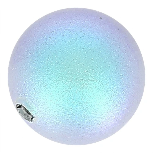 Perlina PureCrystal mezza forata 5818 mm. 8 Iridescent Light Blue Pearl