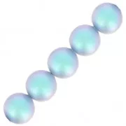 Perline PureCrystal 5810 mm. 6  Iridescent Light Blue Pearl x10