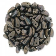Perline in vetro Prong Beads 1 trou 3x6 mm Bronze Oxidized x5g