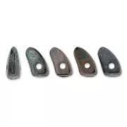 Perline in vetro Prong Beads 1 trou 3x6 mm Bronze Oxidized x5g