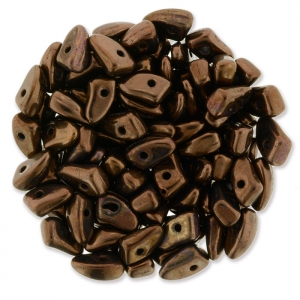Perline in vetro Prong Beads 1 trou 3x6 mm Dark Bronze x5g