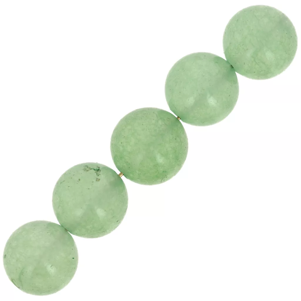 Perline sfuse rotonde in pietra naturale verde avventurina sfaccettata goccia rondelle giade perline sfuse per creazione di gioielli braccialetto fai da te fatto a mano  36