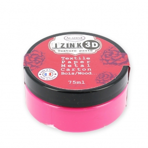Pittura tessile Aladine pâte 3D Izink Geranium x75ml
