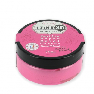 Pittura tessile Aladine pâte 3D Izink Nacré Pearly Orchid x75ml