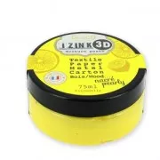 Pittura tessile Aladine pâte 3D Izink Nacré Pearly Citronella x75ml