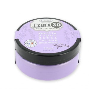 Pittura tessile Aladine pâte 3D Izink Nacré Pearly Amethist x75ml