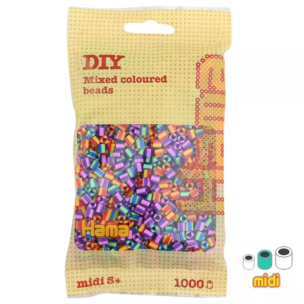 Giochi Creativi Perline Hama Maxi 3000 Pezzi - 4 Tavole E Secchiello Per Bambini
