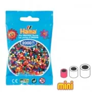 Assortiment de perles à repasser Hama MINI 2.5 mm 47 couleurs (n°00) x2000