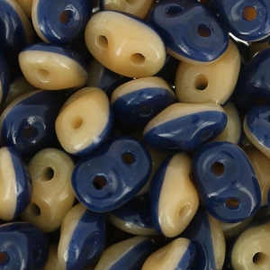 SuperDuo Duet mm. 2.5x5 Navy/Ivory  x10g