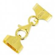 Chiusura moschettone Terminale Miyuki 10/0 5 file in Argento dorato con oro fino|raw }}