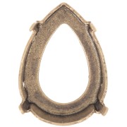 Castone PureCrystal 4320 pera mm. 18x13 colore bronzo|raw }}