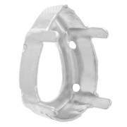 Castone PureCrystal 4320 pera mm. 18x13 argentato