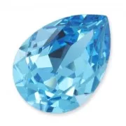 Cabochon PureCrystal 4320 pera mm. 18x13 Aquamarine x1