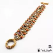 Perle in vetro Rep. Ceca Honeycomb Jewel 6 mm Jet Azuro x20