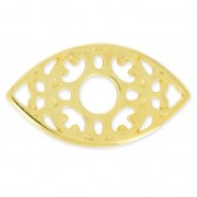 Separatore occhio portafortuna Byzantin 27 mm dorato con oro fino x1|raw }}