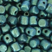 Minos® di Puca® 2.5x3 mm Green Turchese Metallic Mat x5g