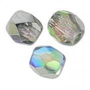 Sfaccettate mm. 4 Crystal Silver Rainbow x50