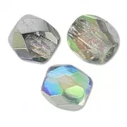 Sfaccettate mm. 4 Crystal Silver Rainbow x50