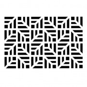 Stencil decorativo modello medio 10x15 cm Foglie geomtriche|raw }}