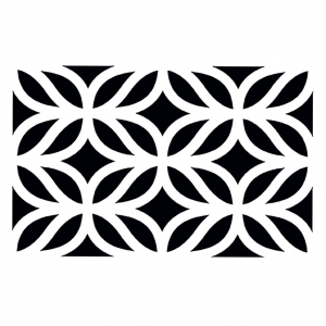 Stencil decorativo modello medio 10x15 cm Foglie