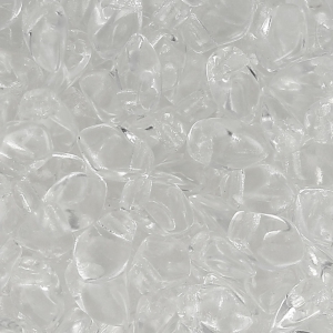 Perles en verre tchèque Gekko® 3x5 mm Crystal x5g