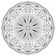 Timbri supporto di legno Mandalas 7.5 x 7.5 cm modello piccolo centro