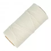 Bobina di filo cerato Linhasita per micro macramè 1 mm - Bianco (BCO ALV) x168m