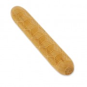 Rullo in legno per pasta polimerica 100x15mm cubi 3D|raw }}