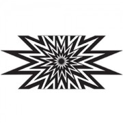 Rullo in legno per pasta polimerica 100x15mm illusione sole