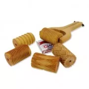 Rullo in legno per pasta polimerica 60x39mm striature