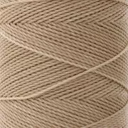 Bobina di filo cerato Linhasita per micro macramè 1 mm - Tan (382) x168m