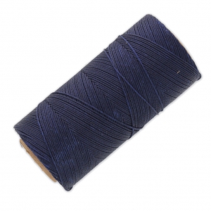 Bobina di filo cerato Linhasita per micro macramè 1 mm - Blu Navy (70) x168m